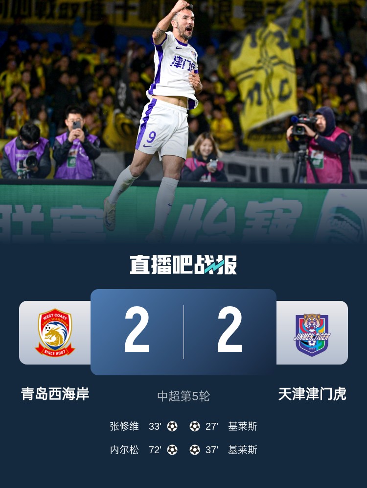 津媒：津門虎只踢了半場好球，9天3賽凸顯體能及板凳深度不足